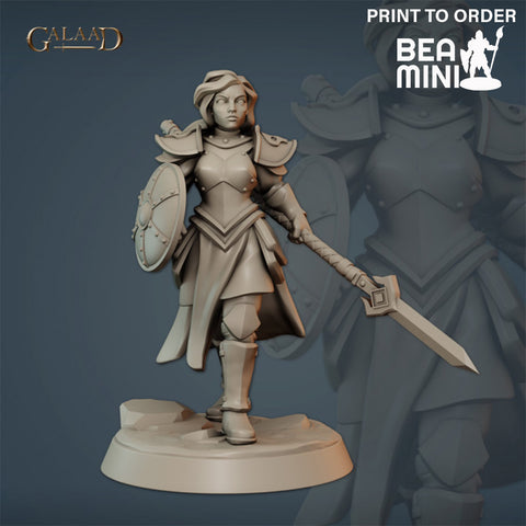 Female Fighter 2 | BeaMini Print to Order Miniatures