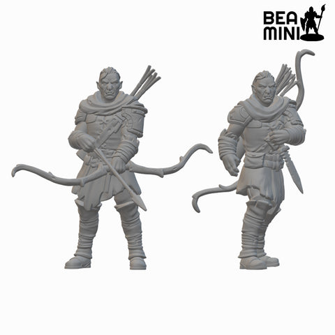 Orc Rangers | BeaMini Unpainted RPG Miniatures