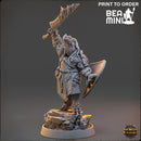 Tourmaline the Petrifier - Dragonborn Paladin | BeaMini Print to Order Miniatures