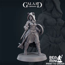 Cat Folk Fighter 02 | BeaMini Print to Order Miniatures