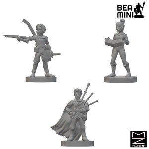 Gnome Bards | BeaMini Unpainted RPG Miniatures