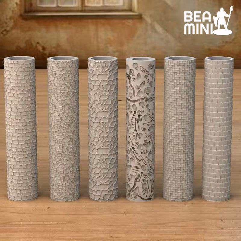 Bea Mini Tools: Miniature Texture Rollers (Set of 6)