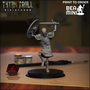 Skeleton Warrior 02 | BeaMini Print to Order Miniatures