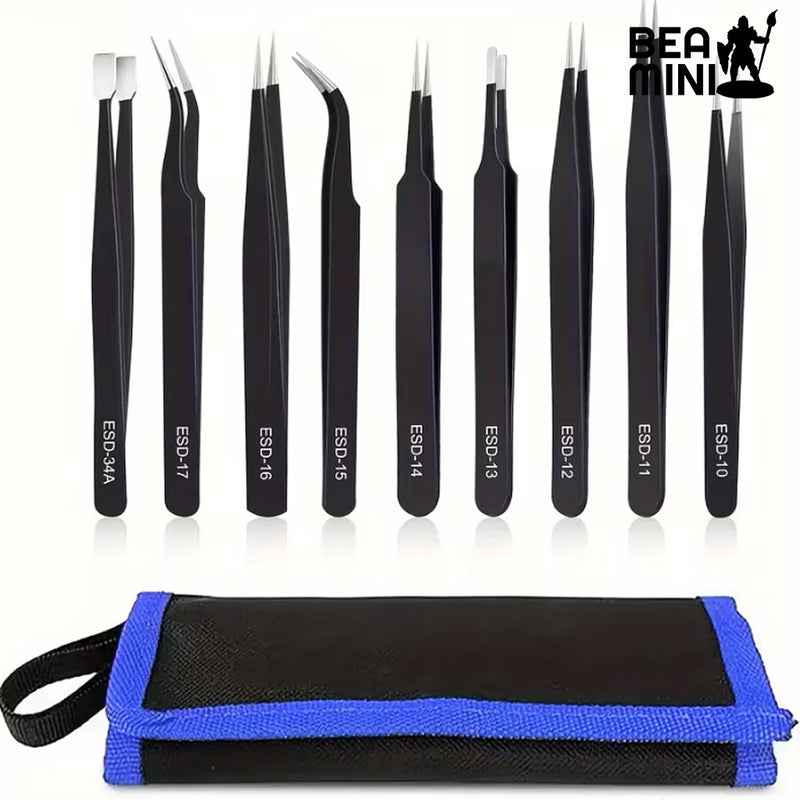 Bea Mini Tools: Tweezers Set (9 Tweezers)