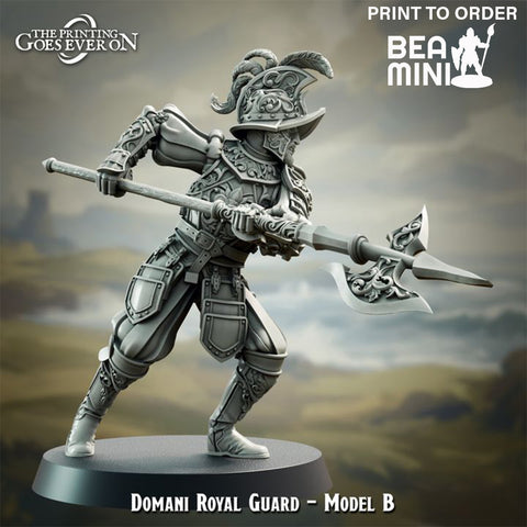 Domani Royal Guard - B | BeaMini Print to Order Miniatures