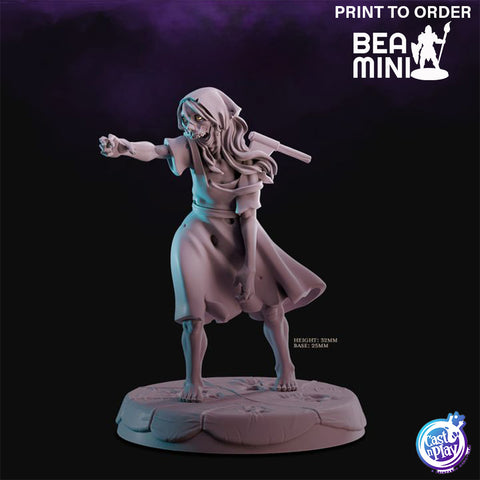 Zombified Human | BeaMini Print to Order Miniatures