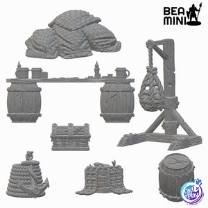 Ship Props | BeaMini Unpainted RPG Miniatures