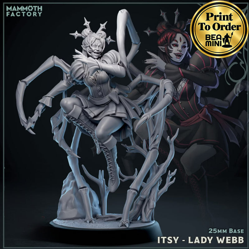 Itsy, Lady Webb | BeaMini Print to Order Miniatures
