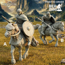 Mounted Viking Warriors | BeaMini Print to Order Miniatures