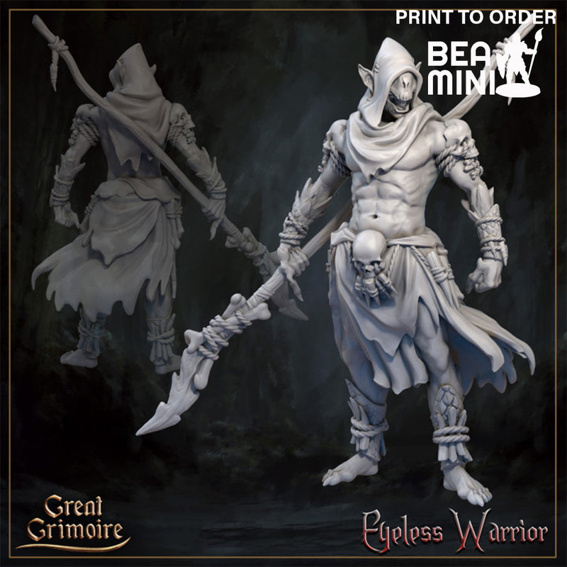 The Eyeless Warrior | BeaMini Print to Order Miniatures