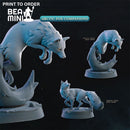 Artic Fox Companions | BeaMini Print to Order Miniature
