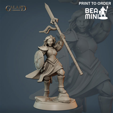 Female Fighter 3 | BeaMini Print to Order Miniatures