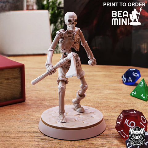 Skeleton 4 | BeaMini Print to Order Miniatures