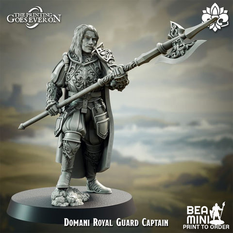 Domani Royal Guard Captain | BeaMini Print to Order Miniatures