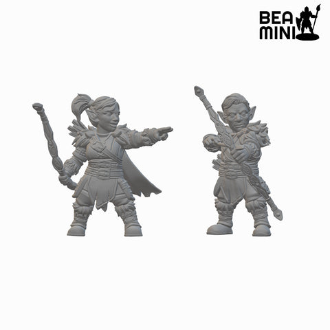 Gnome Rangers (Wave 2) | BeaMini Unpainted RPG Miniatures