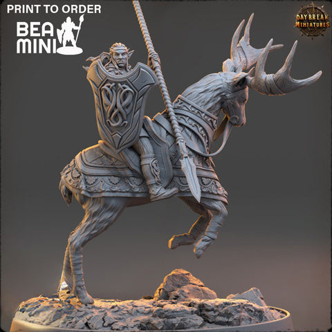 Glaive - Elven Fighter | BeaMini Print to Order Miniatures