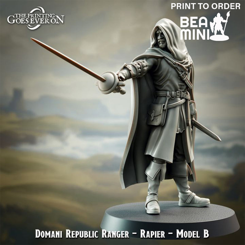 Domani Republic Ranger - B | BeaMini Print to Order Miniatures