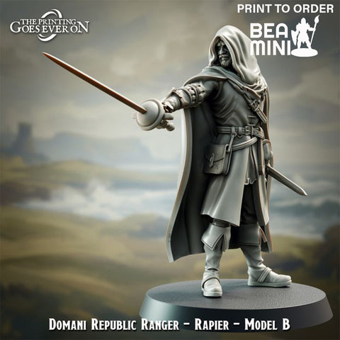 Domani Republic Ranger - B | BeaMini Print to Order Miniatures