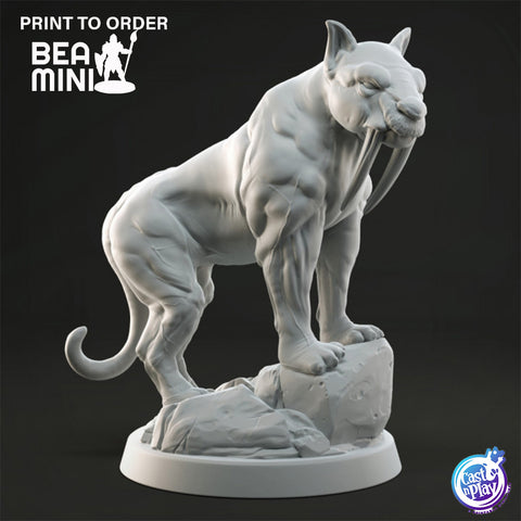 Sabertooth  | BeaMini Print to Order Miniatures