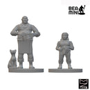 Innkeeper & Bartender | BeaMini Unpainted RPG Miniatures