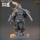 Dauger Mietz - Orc FIghter | BeaMini Print to Order Miniatures