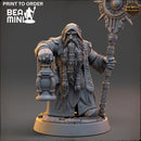 Draugmaster Slee - Dwarven Wizard | BeaMini Print to Order Miniatures