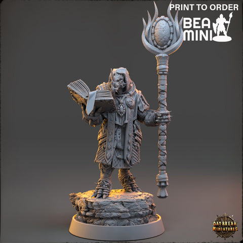 Ghaal ”Blood Ruby” Shaantza  - Dragonborn Warlock | BeaMini Print to Order Miniatures