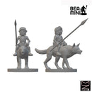 Gnome Cavaliers | BeaMini Unpainted RPG Miniatures