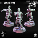 Zombie Bard | BeaMini Print to Order Miniatures
