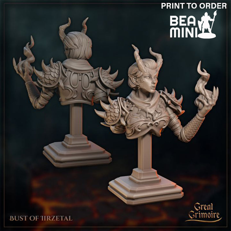 Iirzetal Bust | BeaMini Print to Order Miniatures