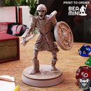 Skeleton Warrior 02 | BeaMini Print to Order Miniatures