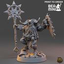 Gnieken - Beastman Warrior | BeaMini Print to Order Miniatures