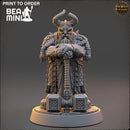 Ukko Hakka - Dwarven Cleric | BeaMini Print to Order Miniatures