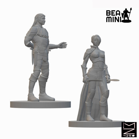 Elf Rogue | BeaMini Unpainted RPG Miniatures