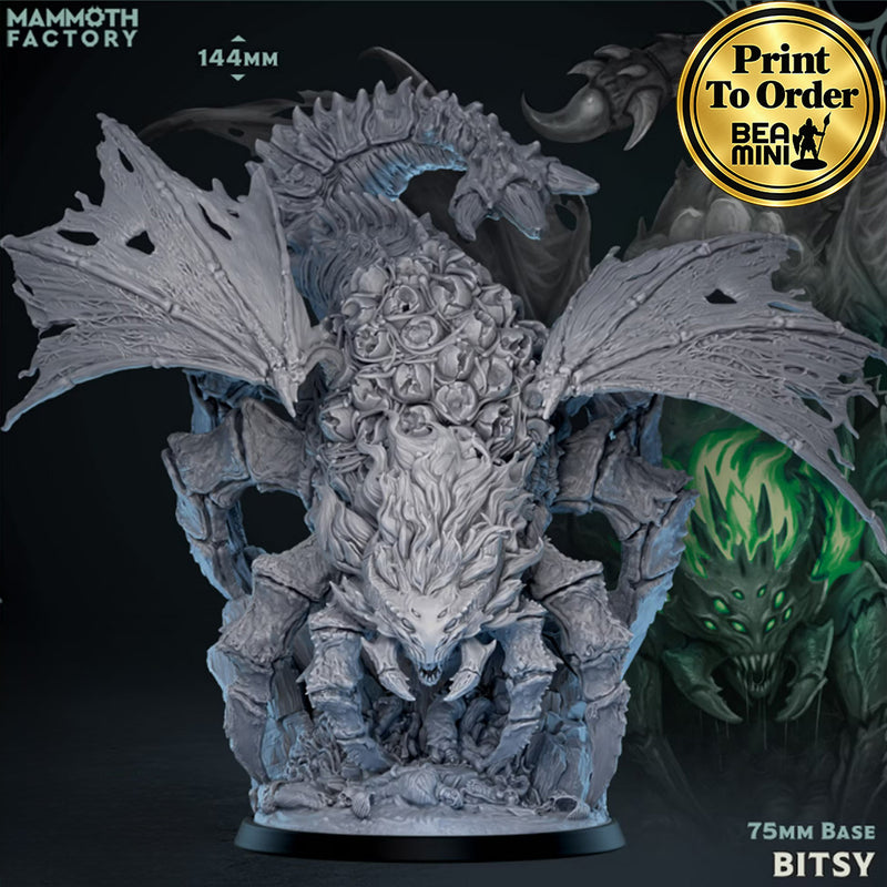 Bitsy, the Spider Dragon | BeaMini Print to Order Miniatures