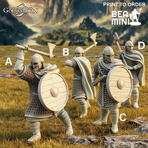 Viking Warriors | BeaMini Print to Order Miniatures