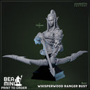 Whisperwood Ranger Bust | BeaMini Print to Order Miniatures