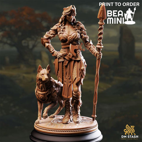 Goddess of the Hunt - Frøya | BeaMini Print to Order Miniatures
