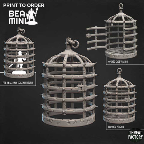 Infernal Cages | BeaMini Print to Order Miniatures