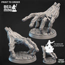 Giant Undead Crawling Hand - Bigby's Hand | BeaMini Print to Order Miniatures
