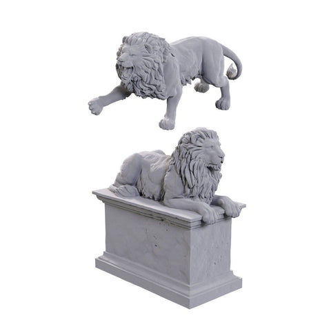 Stone Lion/Animated Stone Lion - Nolzur's Marvelous Unpainted Miniatures