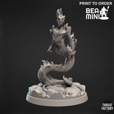 Fire Elemental C | BeaMini Print to Order Miniatures