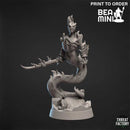 Fire Elemental Myrmidon C | BeaMini Print to Order Miniatures