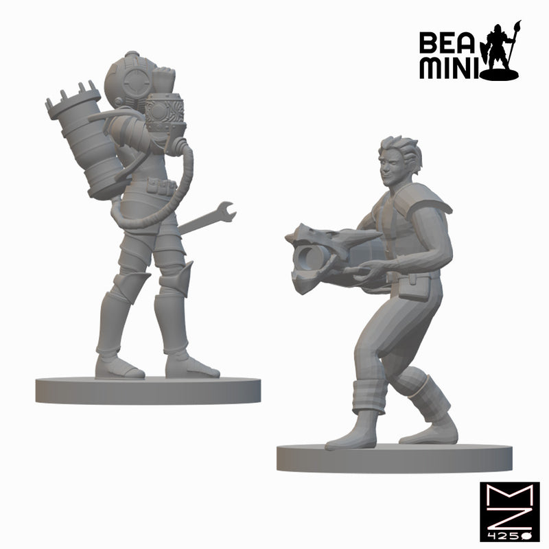 Human Artificer (Wave 2) | BeaMini Unpainted RPG Miniatures