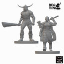 Human Barbarian (Wave 2) | BeaMini Unpainted RPG Miniatures