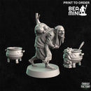 Hag & Cauldrons | BeaMini Print to Order Miniatures