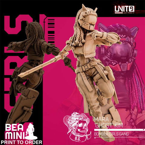 Mara 'Ghost' Kim | BeaMini Print to Order Miniatures