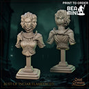 Bust of Inciar Flamefaced | BeaMini Print to Order Miniatures