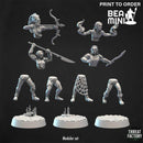 Drow Warriors | BeaMini Print to Order Miniatures