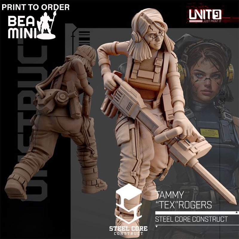 Tammy 'Tex' Rogers | BeaMini Print to Order Miniatures